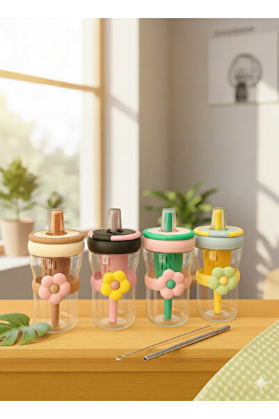 HOMEFECT زجاجة ديتوكس مع ماصة