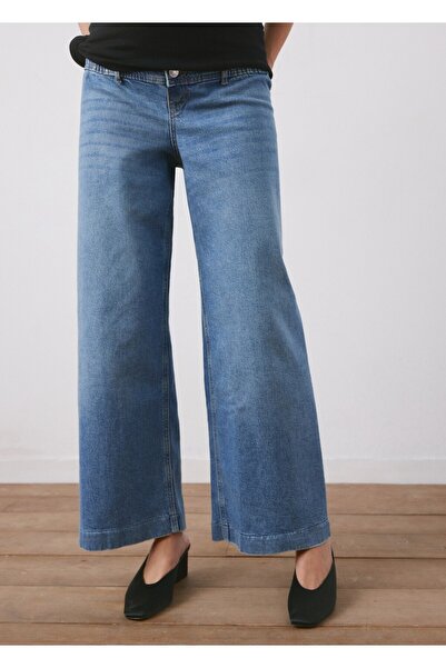 MANGO Woman Wideleg hamile jean pantolon