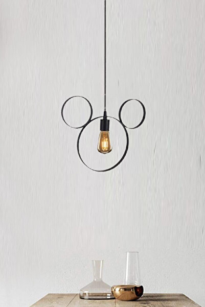 Bundera Metal Tekli Miki Avize Sarkıt Modern Ferforje Biblo Çocuk Odası Fare ...