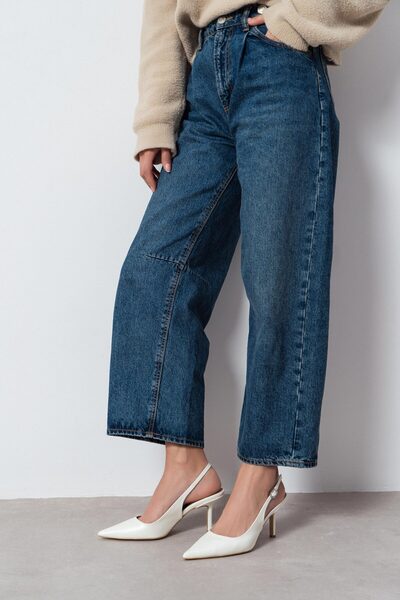 NİŞANTAŞI SHOES Mendy Sedef Pantofi cu toc pentru damă, cu detaliu de centură...