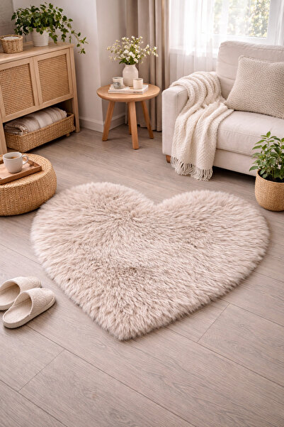 Madame Clean Home Lüx Kuzu Post Peluş Süet Taban İnce Halı Yumuşak Doku Premi...