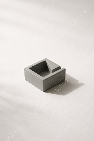 mindsoho Vernikli Antrasit Kül Tablası, Küllük | 8x8cm