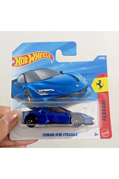 HOT WHEELS Ferrari SF90 Stradale – Mavi Spor Araba Diecast Model 41/250