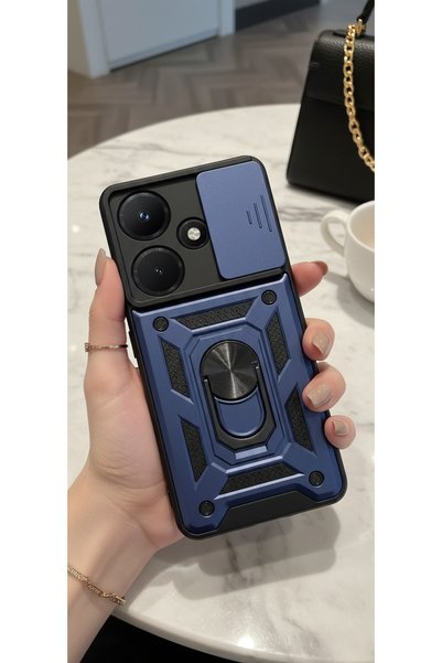 TechTrove Infinix Hot 30I Case Magnetic Stand Sliding Camera Protection Tank ...