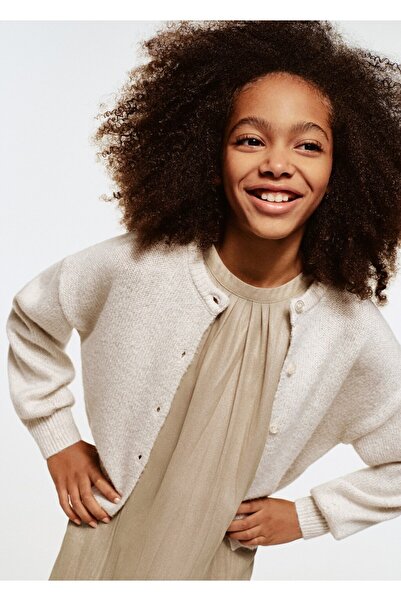 MANGO Kids Strickjacke mit glänzenden Details