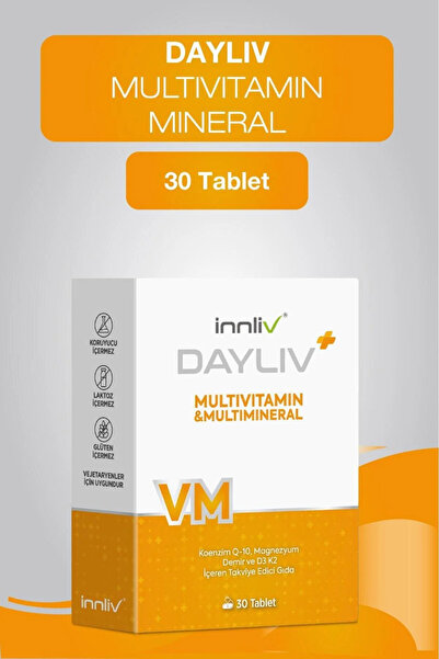 DAYLIV VM Multivitamin ve Multimineral 30 Tablet Takviye Edici Gıda
