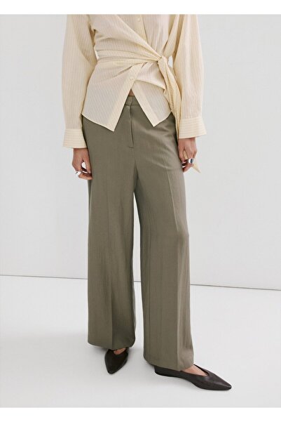 MANGO Woman High-waisted lyocell pants