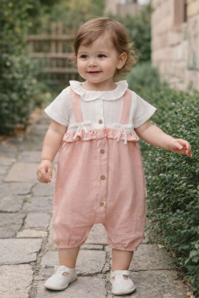 Pio Kids 100% قطن عضوي مدرع 2 طبقة من الموسلين للأطفال بياقة مفصلة وتفاصيل صد...