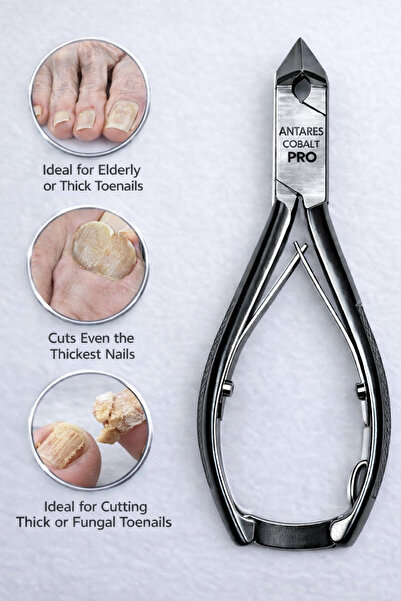 Antares Profesyonel Cobalt Çelik Tırnak Pens – Batık ve Kalınlaşmış Ayak Tırn...