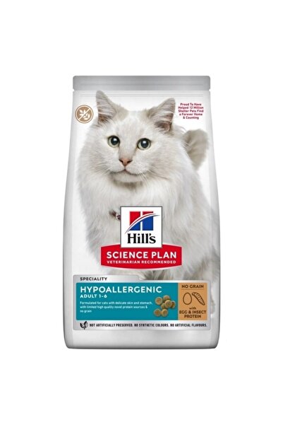 Hill's Hills Science Plan Hypoallergenic Yumurtalı ve Böcekli Tahılsız Yetişk...