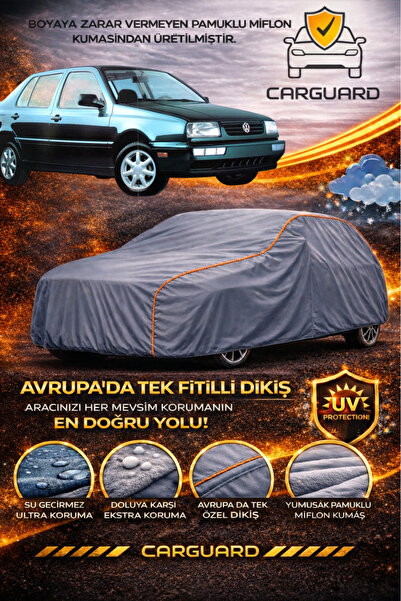 CarGuard غطاء خيمة سيارة فاخر متوافق مع فولكس فاجن فينتو، مصنوع من قماش الميفلون