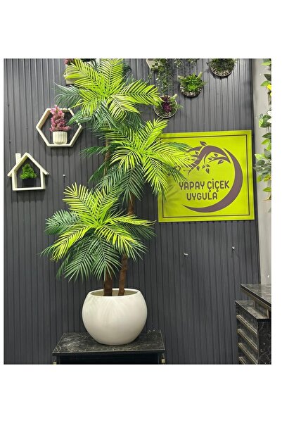 İremÇiçekçilik Saksıda 3 Gövdeli Areka Yapay Ağaç