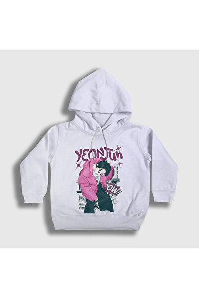 Presmono Unisex Kids White Yeonjun Tomorrow X Together Hooded Sweatshirt 6002...