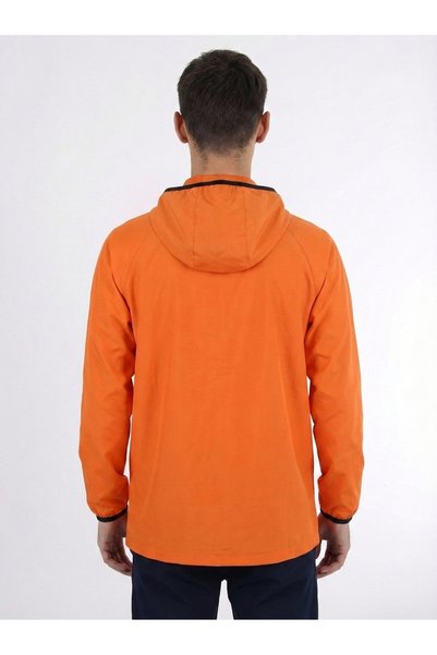 DKECCI Kangaroo Pocket Hooded Windbreaker Water Repellent