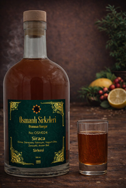 osmanlı sirkeleri OSM 024 ŚIRACA (Elma, Dereotu Tohumu, Yoğurt Otu, Zenceﬁl, ...
