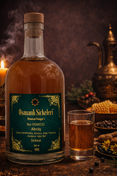 osmanlı sirkeleri OSM 032 ABRAŞ SİRKESİ (Elma, Karahindiba, Altınotu, Ardıç T...