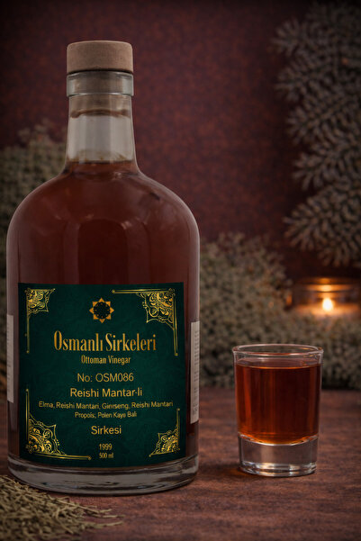 osmanlı sirkeleri OSM 086 REİSHİ MANTAR’LI (Elma, Reishi M., Ginseng, Propoli...
