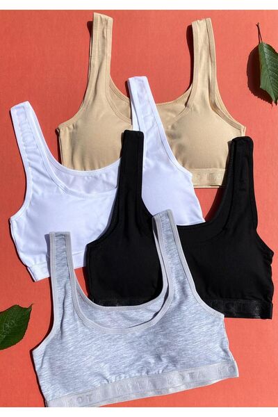 VicTroy Set de 4 maiouri de corp pentru femei, din bumbac, cu bretele groase,...