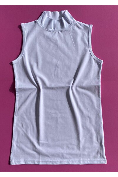 VicTroy الياقة المدورة القطن ليكرا اللون الأبيض المنقذ رياضي المرأة 62V36