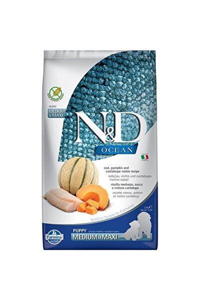 N&D Nd Dog Ocean Puppy Med/maxi Morina Balıklı&amp;kavun Köpek 2.5 Kg