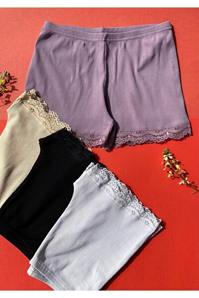 VicTroy Camisole 4-Piece Nude, Gray, Purple and Black Color Cotton Ribbed Wom...