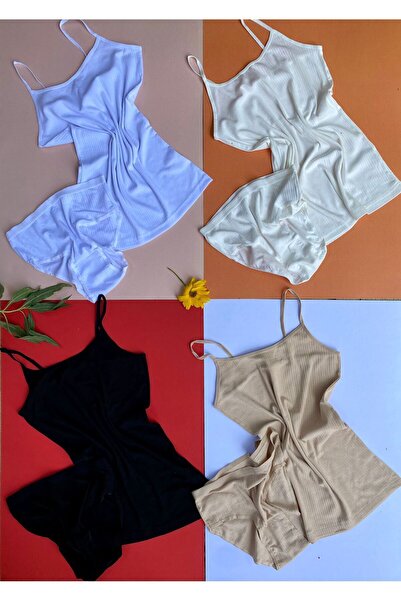 VicTroy Овальний комір, 4-х частинний, екрю, чорний і білий колір, бавовняний...