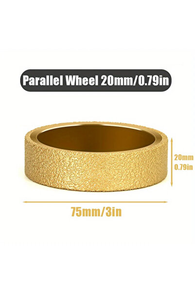 Choice عجلة تشكيل ذات شكل جانبي متوازي، قطعة واحدة، قطرها 20 مم، مزودة بمحور ...