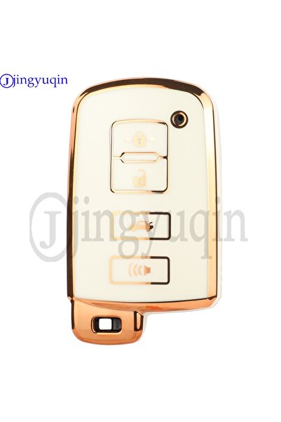 Choice غطاء مفتاح سيارة أبيض أنيق من مادة TPU بتصميم جينغيوكين، مناسب لسيارات...