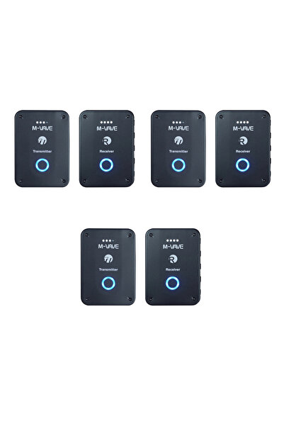 Choice نظام WP-9 اللاسلكي M-VAVE ثلاثي القطع، جهاز إرسال واستقبال سماعات الأذ...