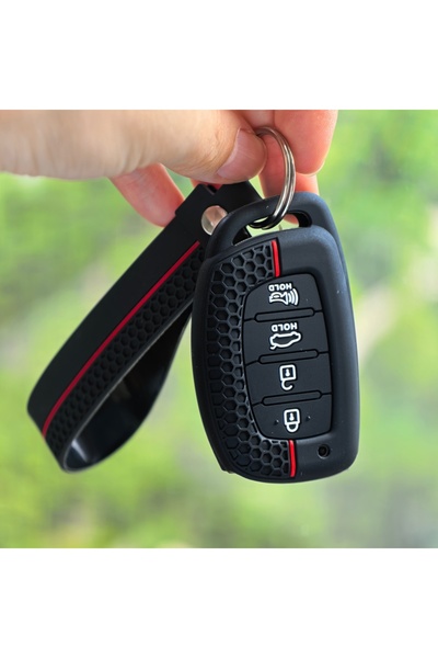 Choice سلسلة مفاتيح سيليكون من النوع D لسيارات هيونداي IX35 جراند، I10 إلنترا...