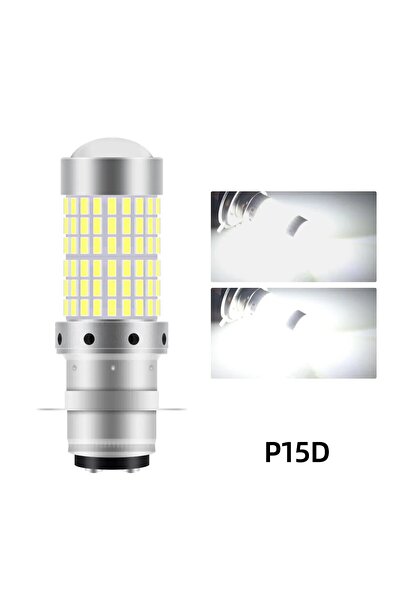 Choice مصباح أمامي للدراجات النارية P15D قطعة واحدة H4 P15D BA20D، 144 SMD، أ...