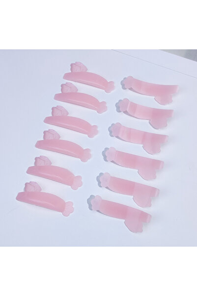 Choice وسادة رفع الرموش اللاصقة من السيليكون من بيرمانيا، لون وردي سادة، 6 أز...