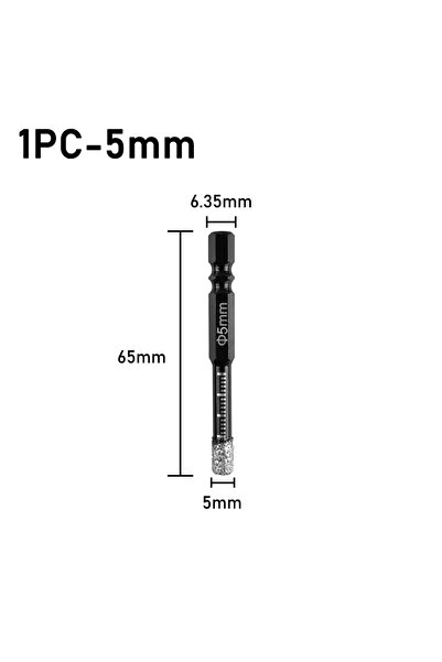 Choice منشار ثقب ماسي سداسي الشكل، مقاس 5 مم (5-16 مم)، ملحوم جافًا، لثقب بلا...
