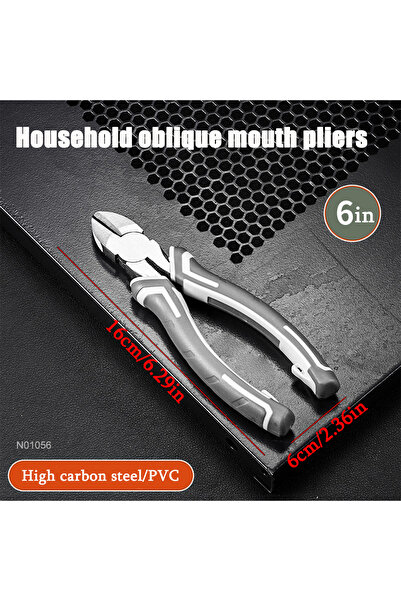 Choice 6 3 كماشة قطرية متعددة الوظائف، كماشة ذات فكين مدببين، قاطعة أسلاك عال...