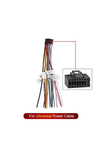 Choice كابل طاقة راديو السيارة MEKEDE العالمي ذو 16 سنًا، مصنوع من مادة ABS، ...