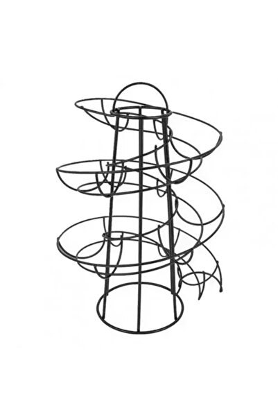 Choice حامل بيض متعدد الوظائف بتصميم حلزوني، مصنوع من الحديد الصلب المتين، مو...