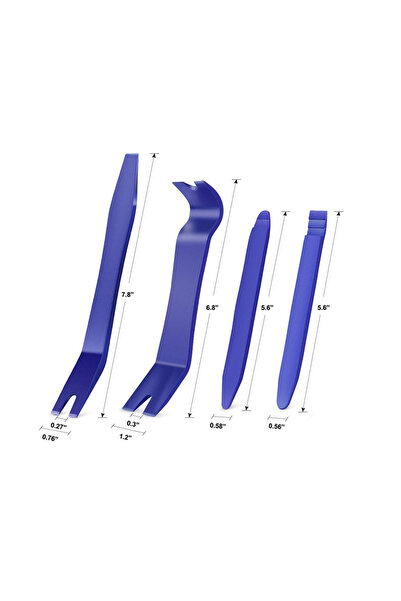 Choice 4pcs Auto Door Clip Panel Trim Removal Tools Kits Navigation Blades Di...