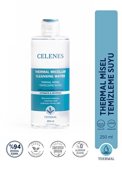Celenes Nemlendirici Ve Canlandırıcı Thermal Misel Temizleme Suyu Kuru Ve Has...
