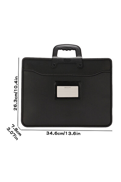 Choice HB418 A4 Large Capacity Laptop Handbag Multi-Layer Folder Meeting Stor...