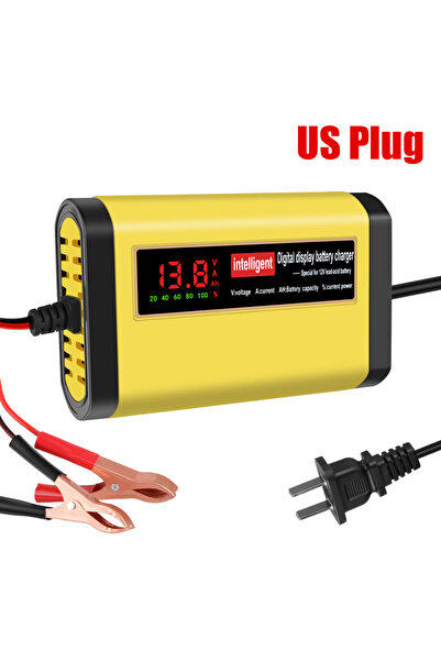 Choice US Plug 3 Stages Lead Acid AGM GEL Battery-chargers Car Battery Charge...
