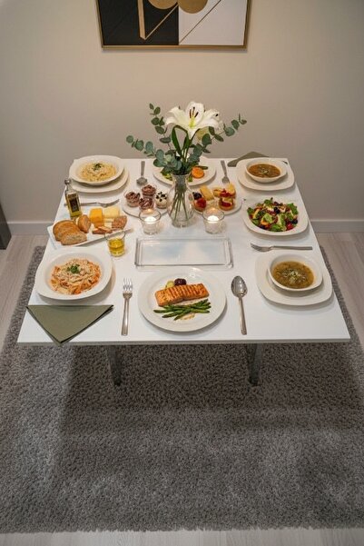 GELGEÇMOBİLYA ÇOK AMAÇLI KATLANIR AYAKLI YER MASASI