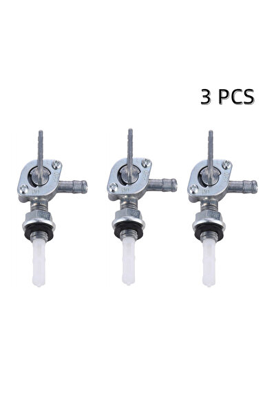 Choice silver-3cs 1/2/3/4/5pcs Gas Tank Fuel Switch Gasoline Faucet Switch Sh...