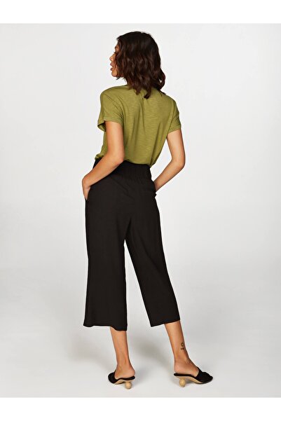 Faik Sönmez Wide Leg Viskon Capri B00080