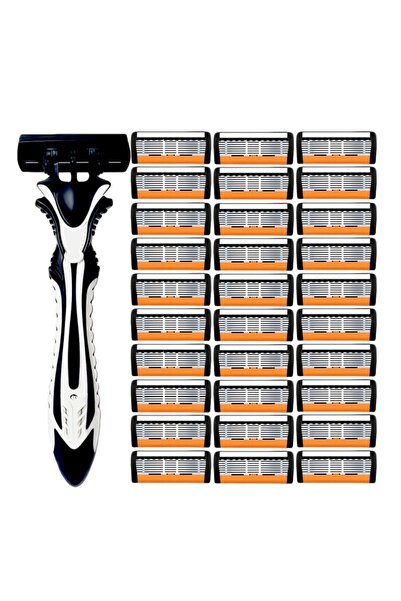 Choice ماكينة حلاقة يدوية للرجال بمقبض واحد و30 شفرة، 6 شفرات، ماكينة حلاقة م...