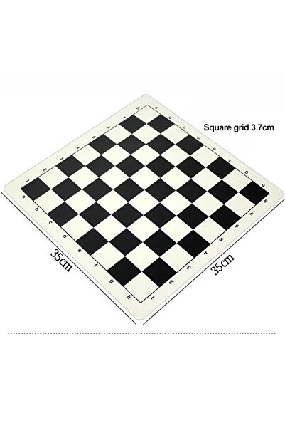 Choice رقعة شطرنج مقاس 35 سم مصنوعة من جلد PVC، متوفرة بأحجام 35/43/51 سم، قا...