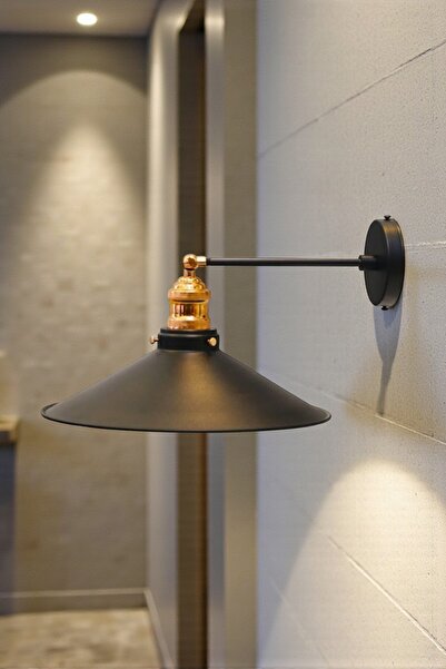 Bamyum Large Black Articulated Decorative Wall Sconce Metal Movable Lamp Rust...