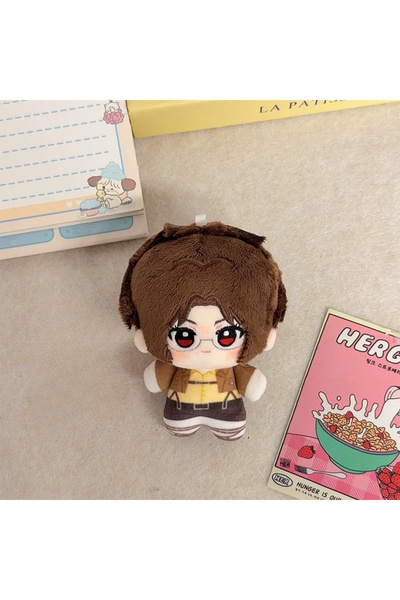 Miniso دمية هانجي القطيفة من أنمي هجوم وبري ، إيرين، ميكاسا، ليفي، بطول 10 سم...