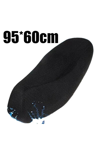 Choice غطاء مقعد دراجة نارية شبكي ثلاثي الأبعاد صيفي بارد 95×60 سم، غطاء مقعد...