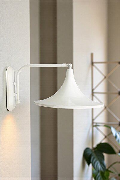 Bamyum Large White Articulated Decorative Wall Sconce Metal Movable Lamp Rust...