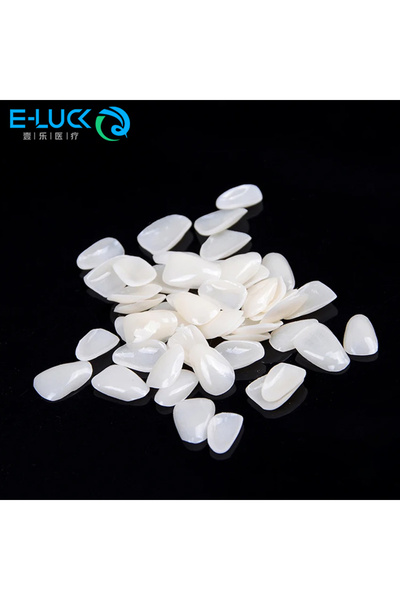 Choice عبوة واحدة بيضاء تحتوي على 50 قطعة من قشور الأسنان المؤقتة، تيجان رقيق...